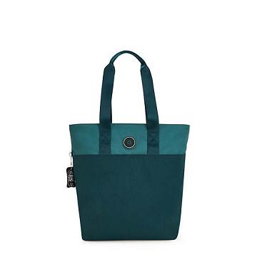 Kipling Hanifa 15" Tote Bag Laptopväska Turkos | SE 1918RV